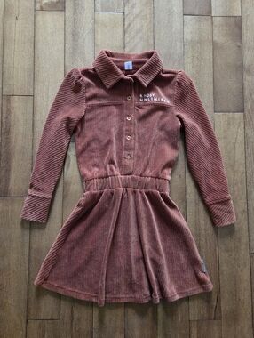 🆕️ B. Nosy Girls Corduroy Button-Front A Line  Dress in Rust Size 8
